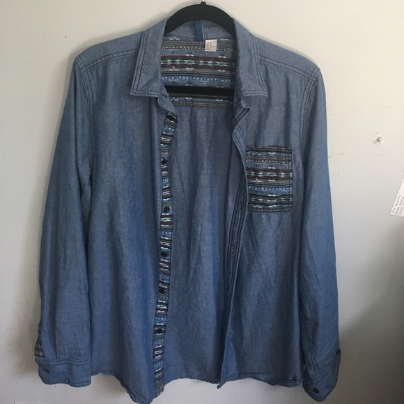 SOLD Denim Button-down from H&M - Picture 2 of 3