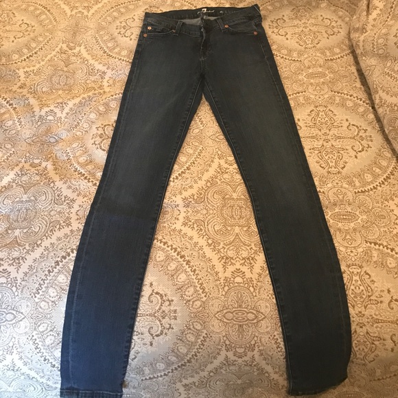 7 For All Mankind Denim - 7 for all mankind "the skinny" jeans