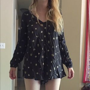 Romper with Cross Body Back