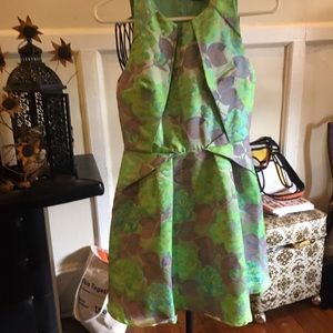 Neon Topshop Floral Dress