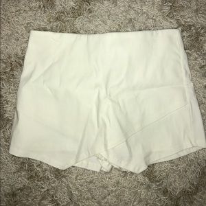 White Envelope Shorts