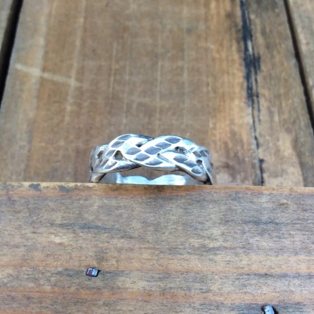 Sterling Silver Divot Ring