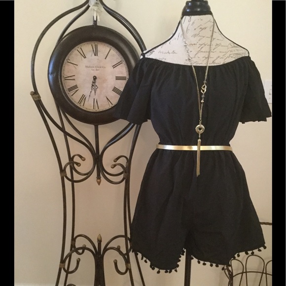 🎉Boho Black Romper🎉NIP - Picture 5 of 7