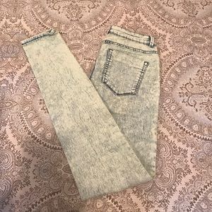 Mint green legging jeans