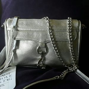 Rebecca Minkoff silver Mini Mac new *firm*