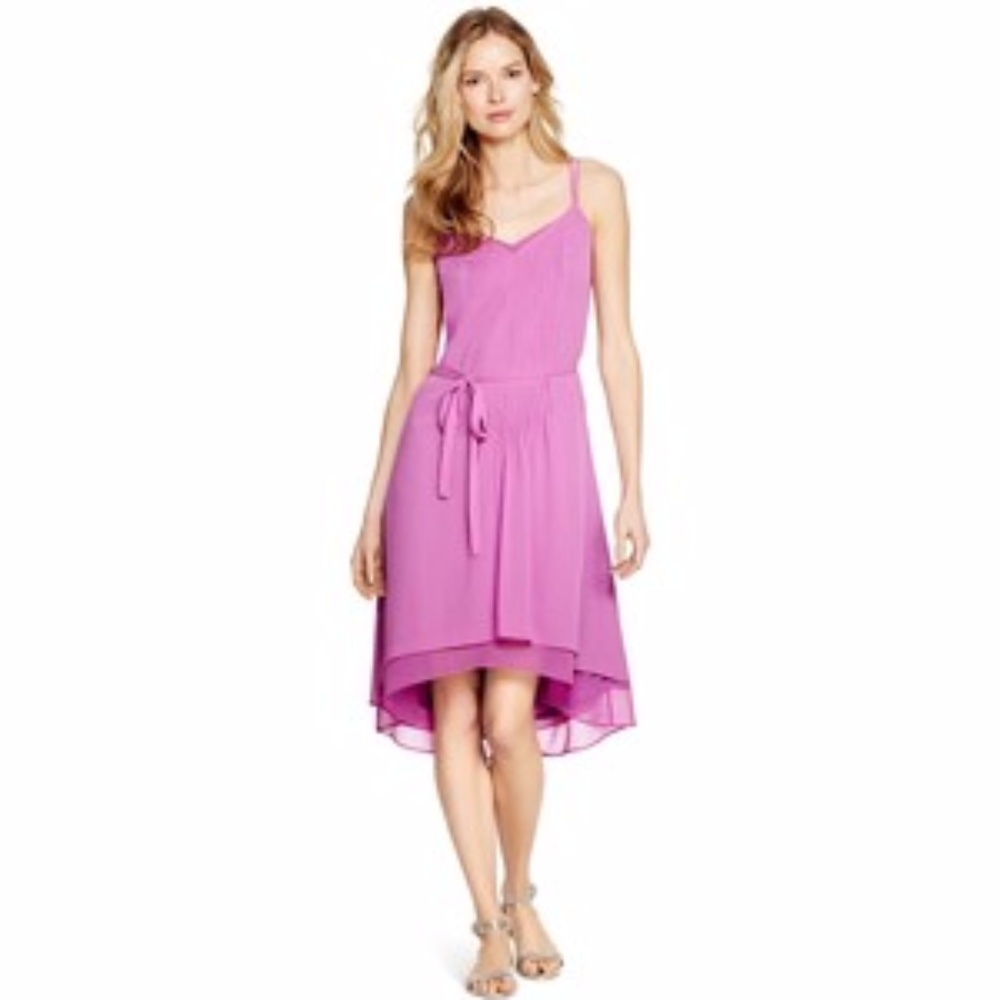 White House Black Market Chiffon High Low Dress