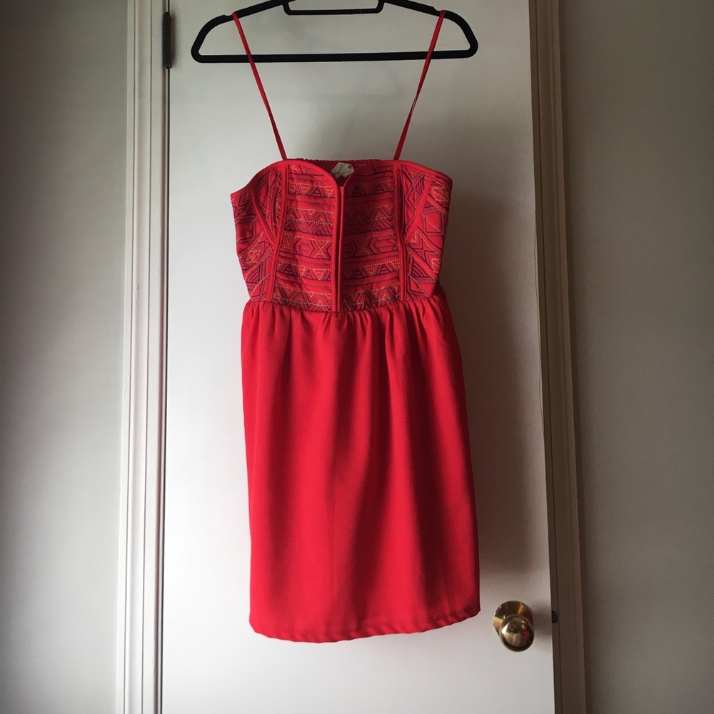 Strapless staring at stars dress