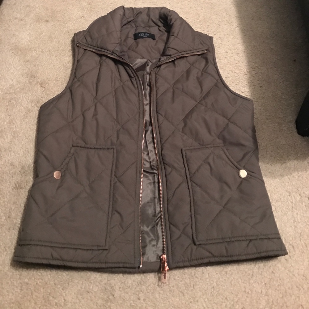 Olive green vest