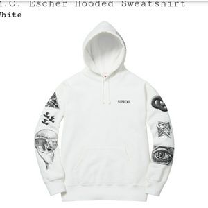Supreme m.c. Escher Eye white XL hoodie