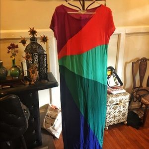 Shabby Apple Color block Maxi Dress