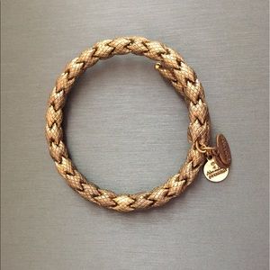 Gold Alex and Ani wrap bangle