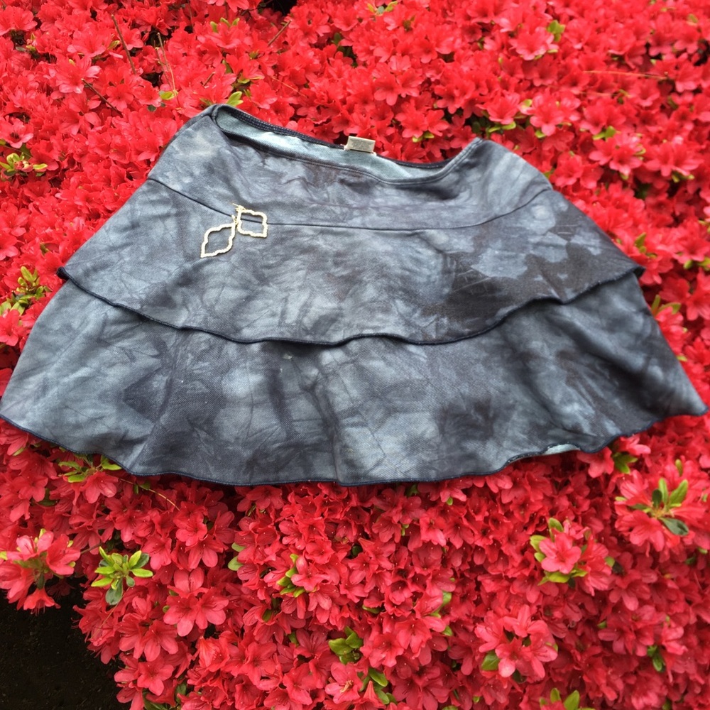 Blue mini skirt