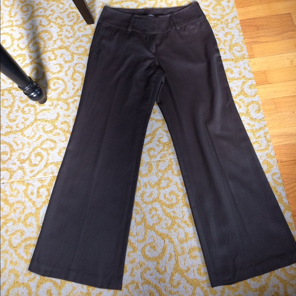 Ann Taylor brown wide leg Lindsay pant