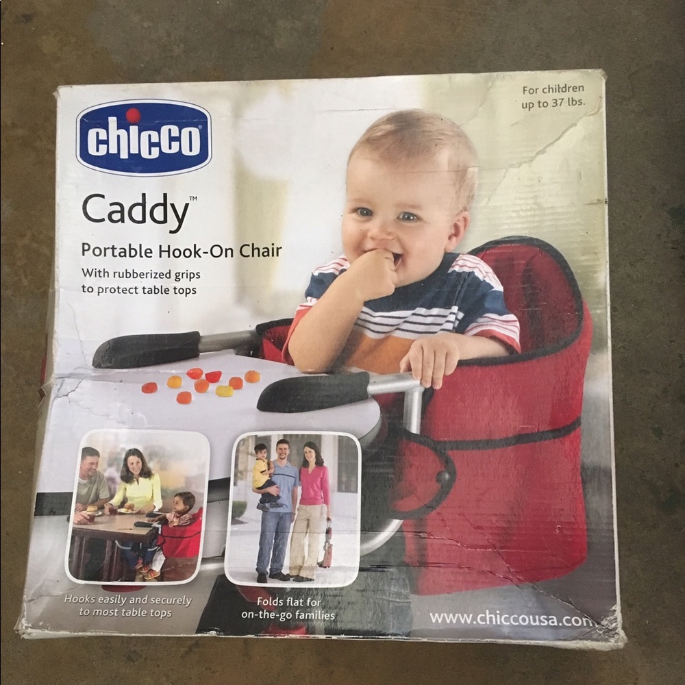 Caddy hook on chair