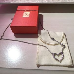 James Avery Love Struck Heart Necklace