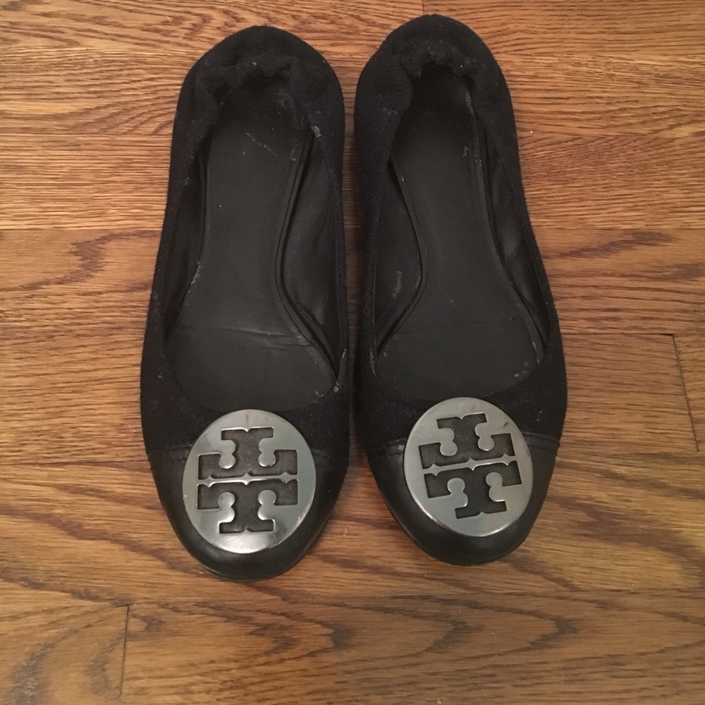 Used Black Tory Burch Flats