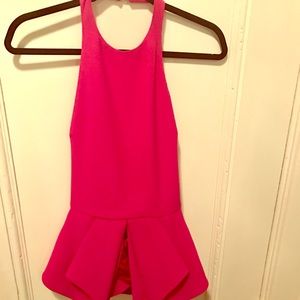 Backless fuchsia Finders Keepers top