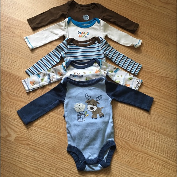 Other - 5 Long sleeve onsies plus two pants!