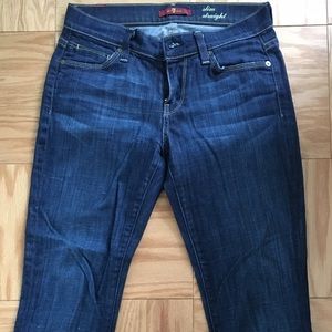 7 for all mankind slim straight ankle jeans