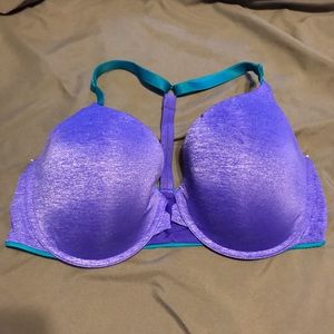 Purple VS racerback bra