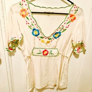 Silk floral Nanette Lepore blouse