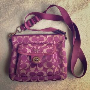 Coach Purple Cross Body Purse