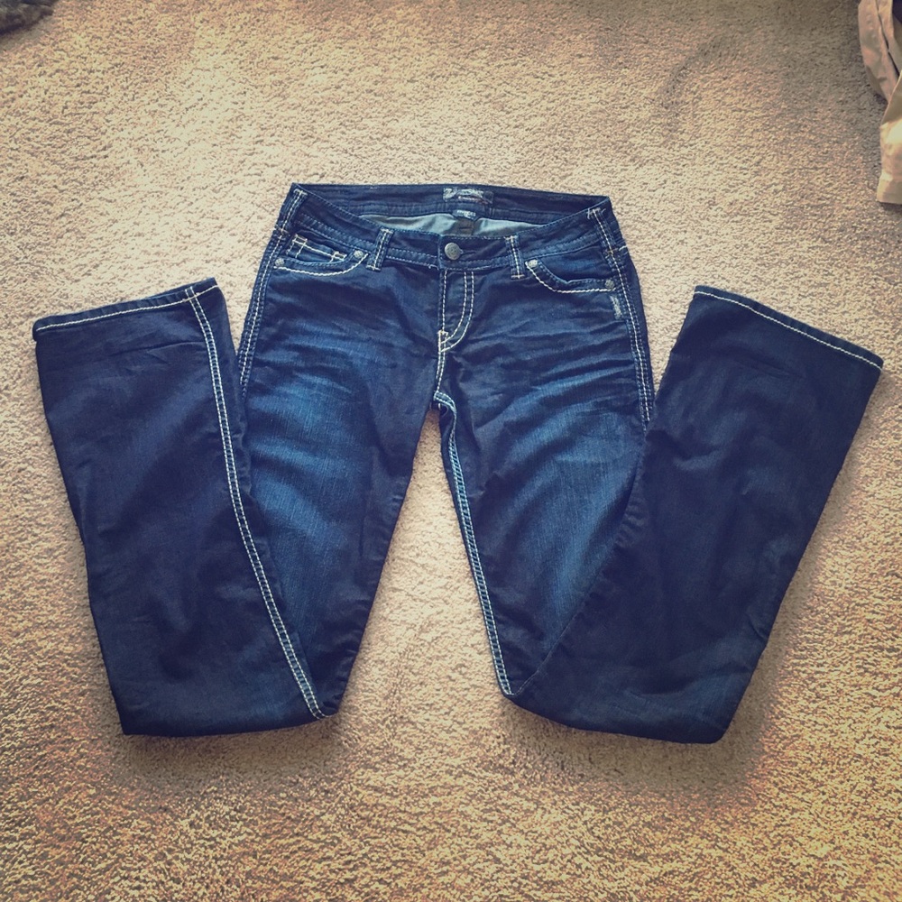 Silver Jeans FRANCES 18"Thick Stitch Bootcut Jeans