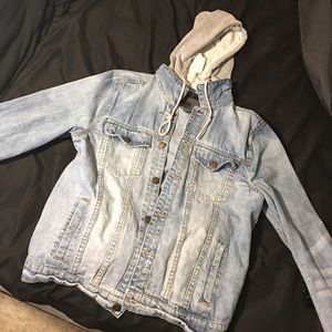 Hooded Denim Jacket