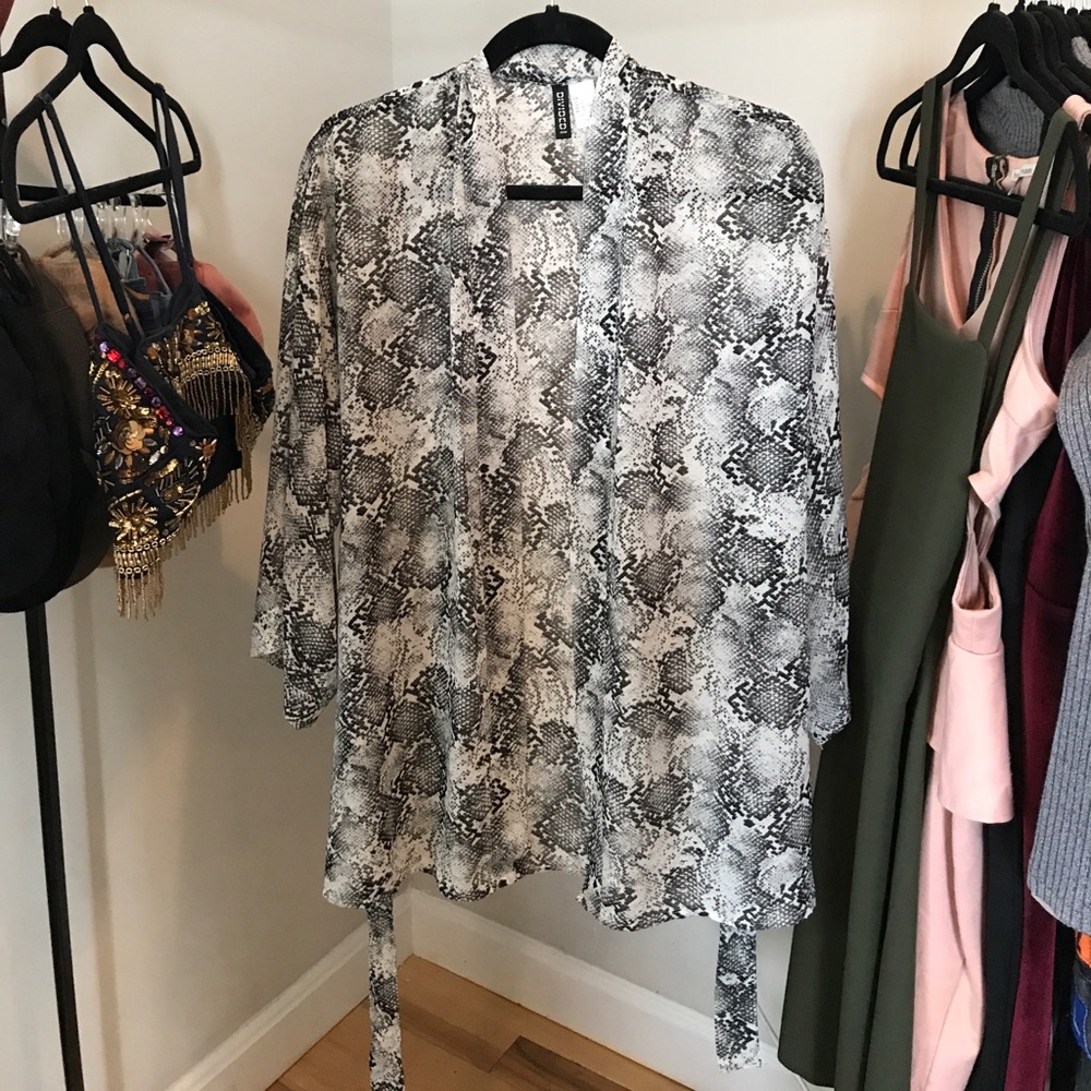 Snake Print Kimono