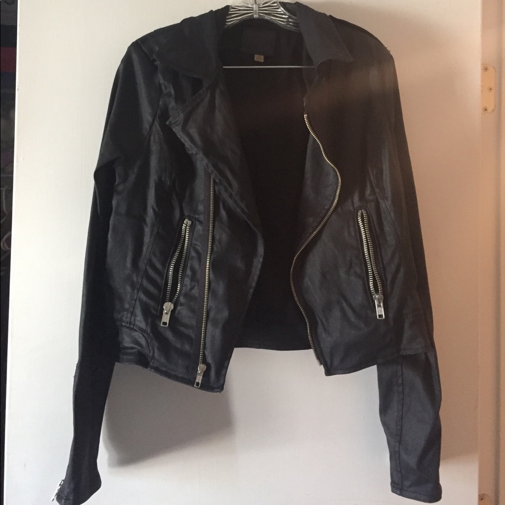 True religion black moto jacket