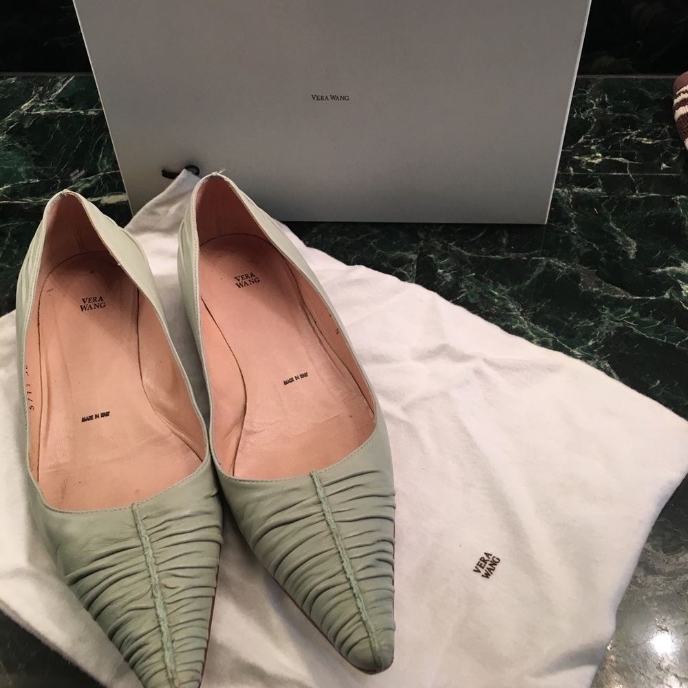 Vera wang "mint blue" flat