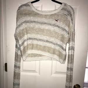Knit crop top sweater