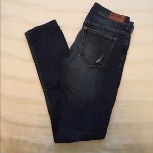 H&M Lightly Distressed Low-rise Skinny Jeans