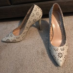 Cream LC Lauren Conrad heels.