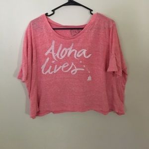 Pink Aloha Billabong Croptop