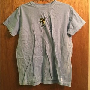 Sky blue life is good tee