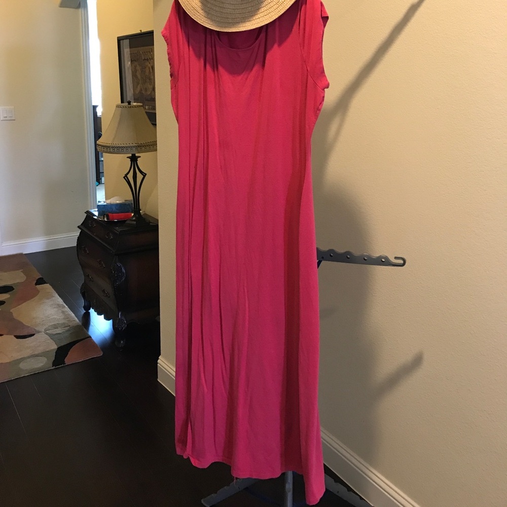 Isaac Mizrahi Pink Maxi Dress