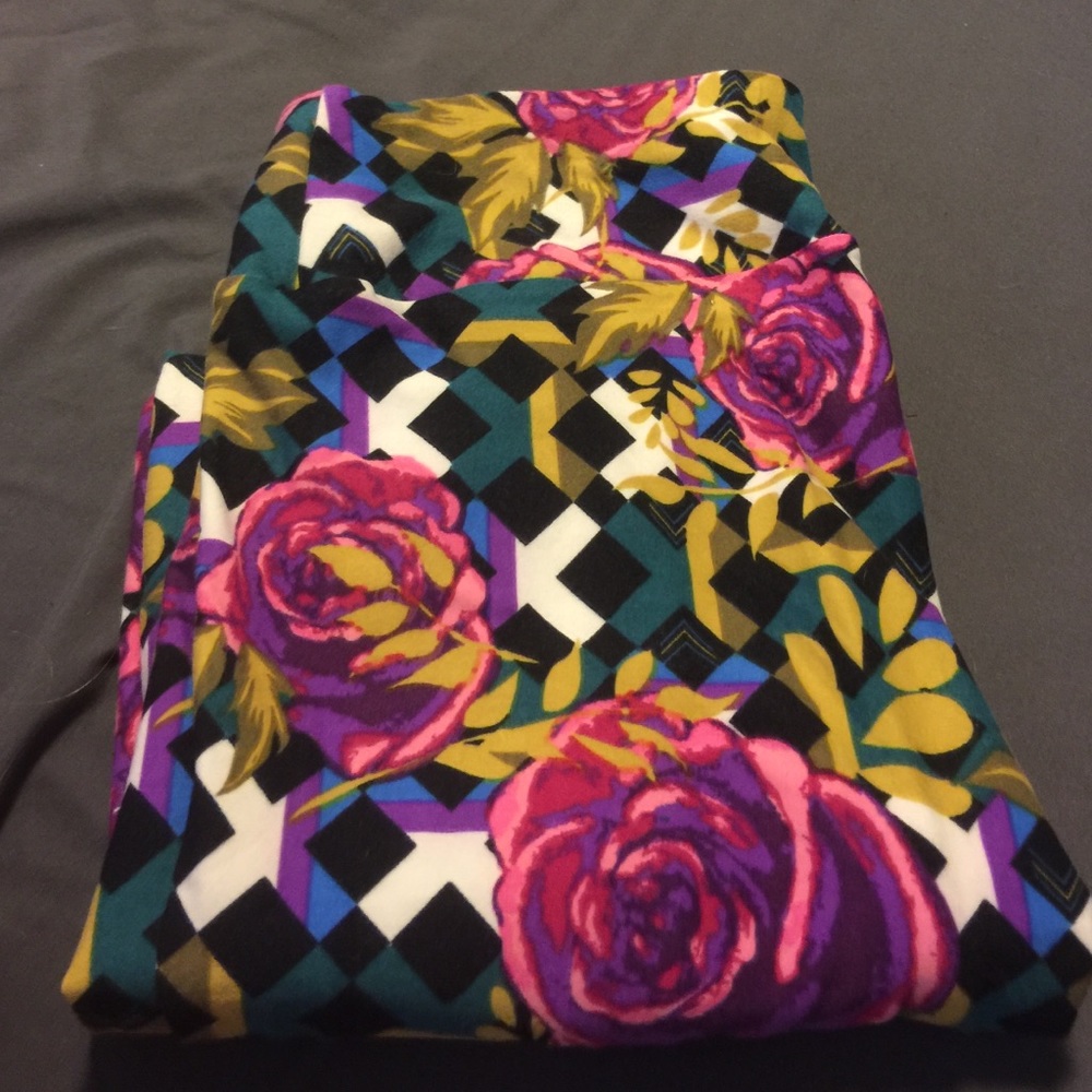 Trellis rose leggings