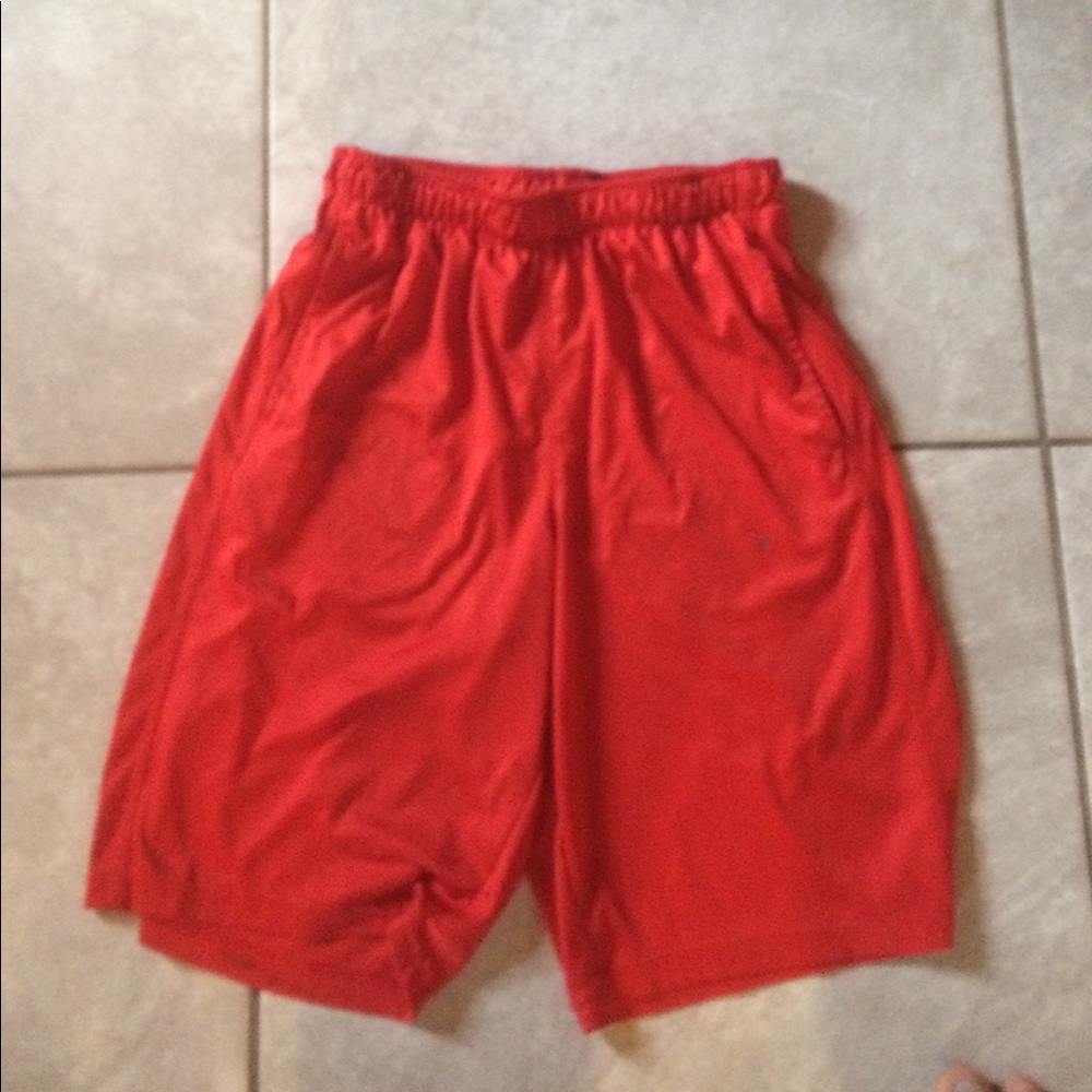 Children's boys red shorts