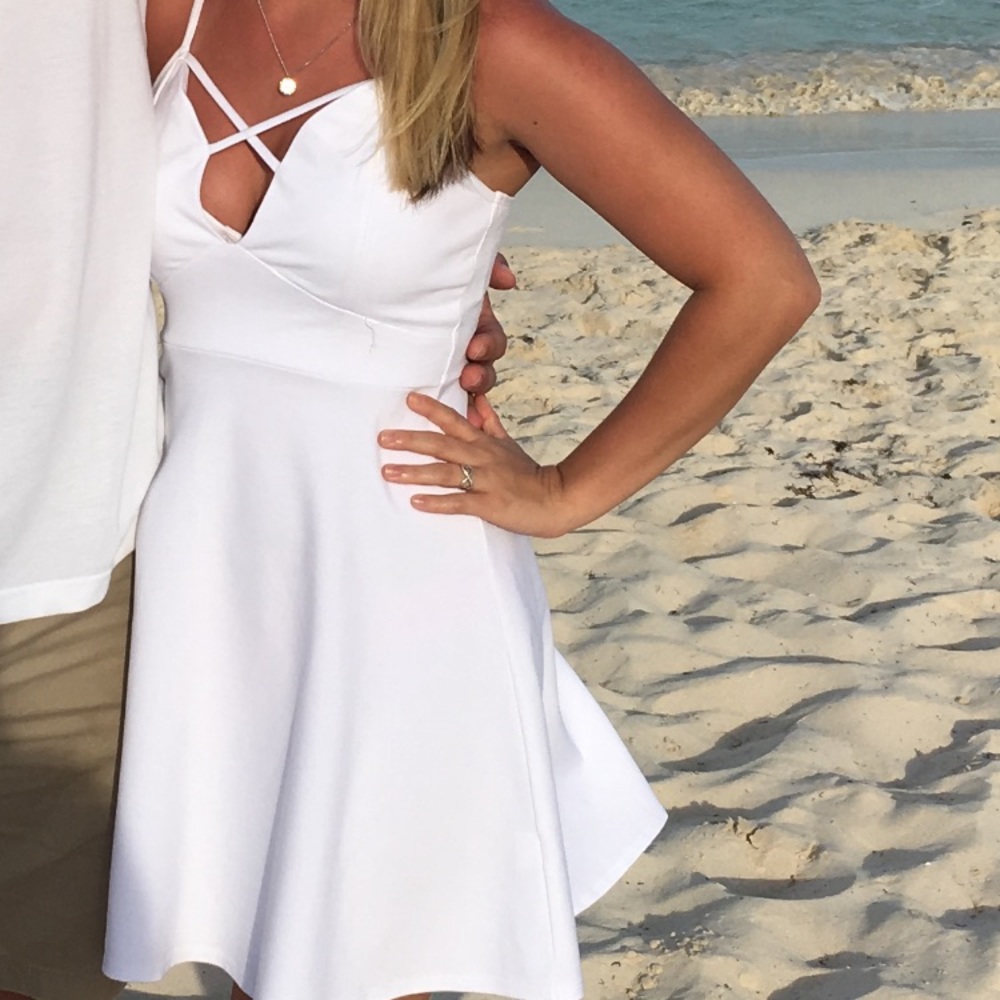 White sun dress