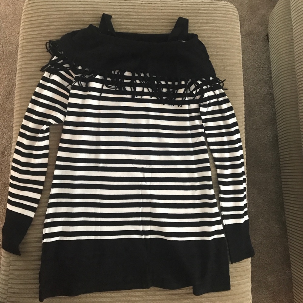 NWT Black House White Market cold shoulder sweater