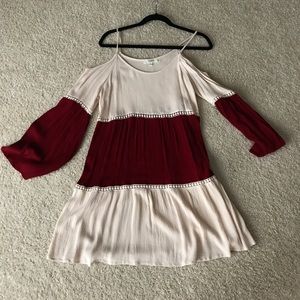 Cream and Red Sundress
