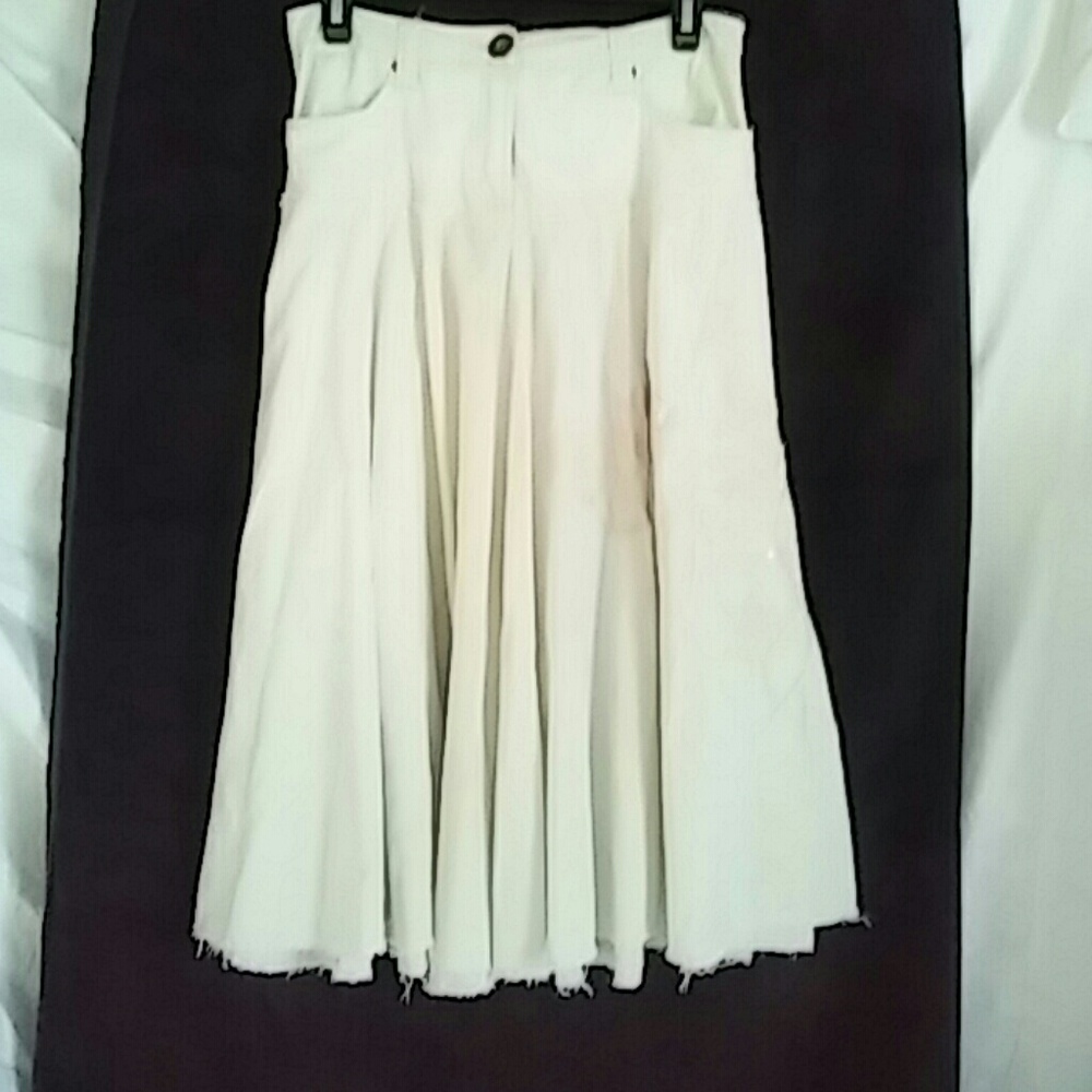 Deep Los Angeles midi sequin embroidered skirt