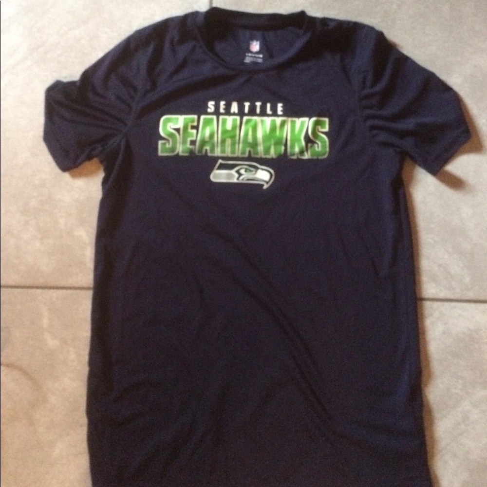 Seattle Seahawks blue boys shirt