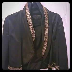 BCBG Maxazria black and gold jacket