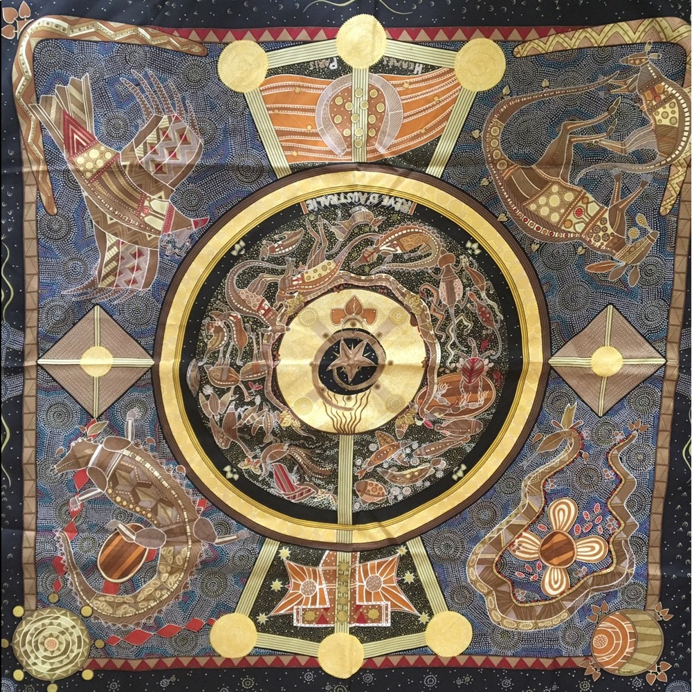 Authentic Hermes Silk Scarf
