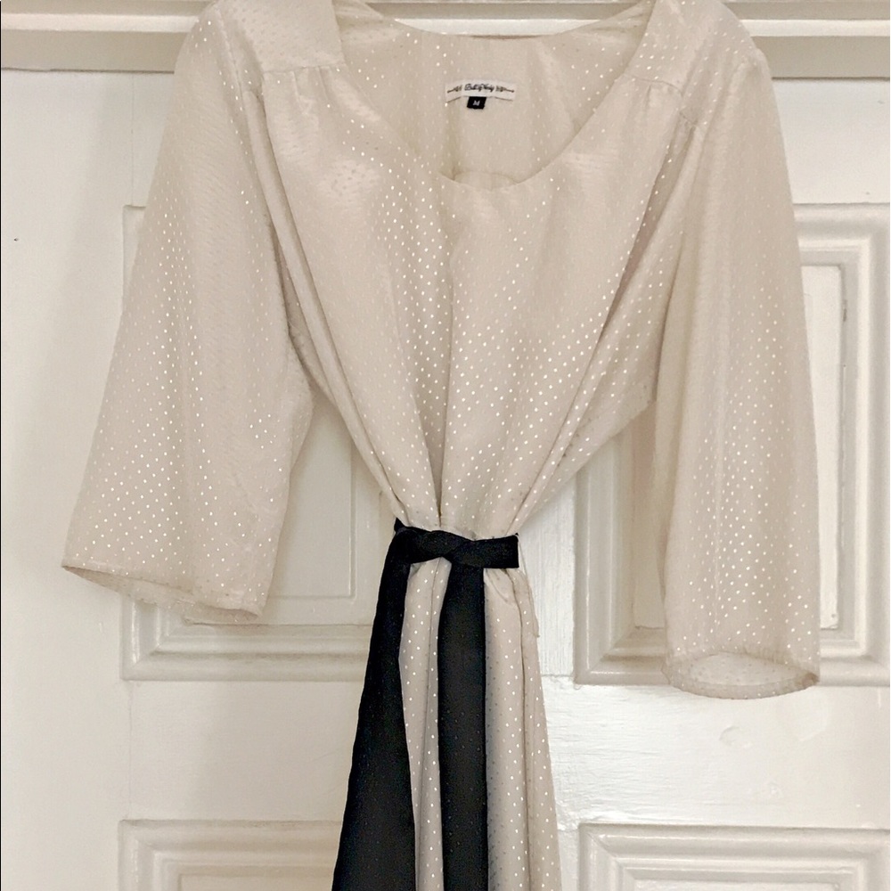 Ivory jacquard dot midi dress