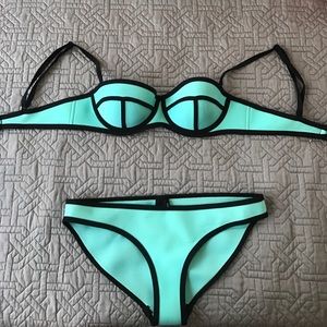 Triangl blue swimsuit