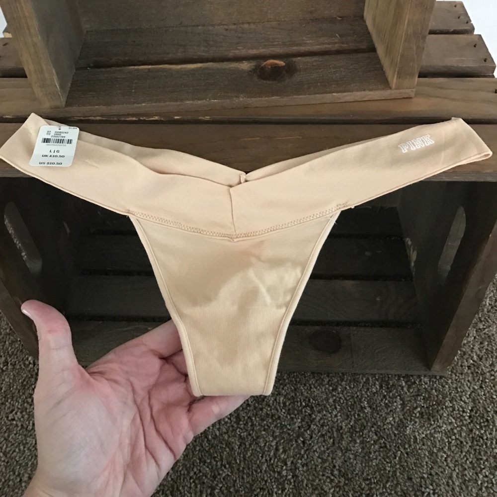 PINK nude Thongs NWT