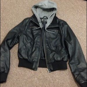 Faux Leather jacket.